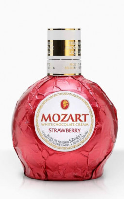 Mozart White Chocolate Cream Strawberry 15% 0,5l Liquer